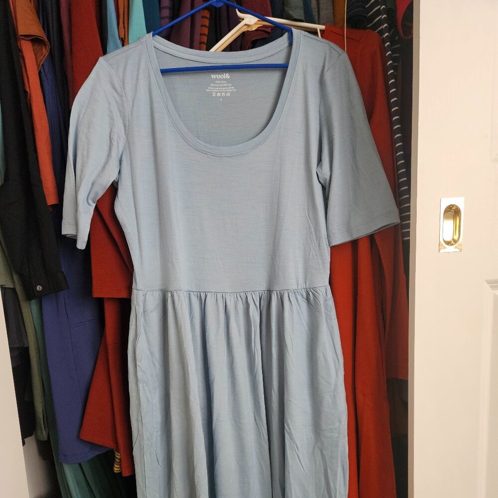 Wool& Sylvie dress in light blue